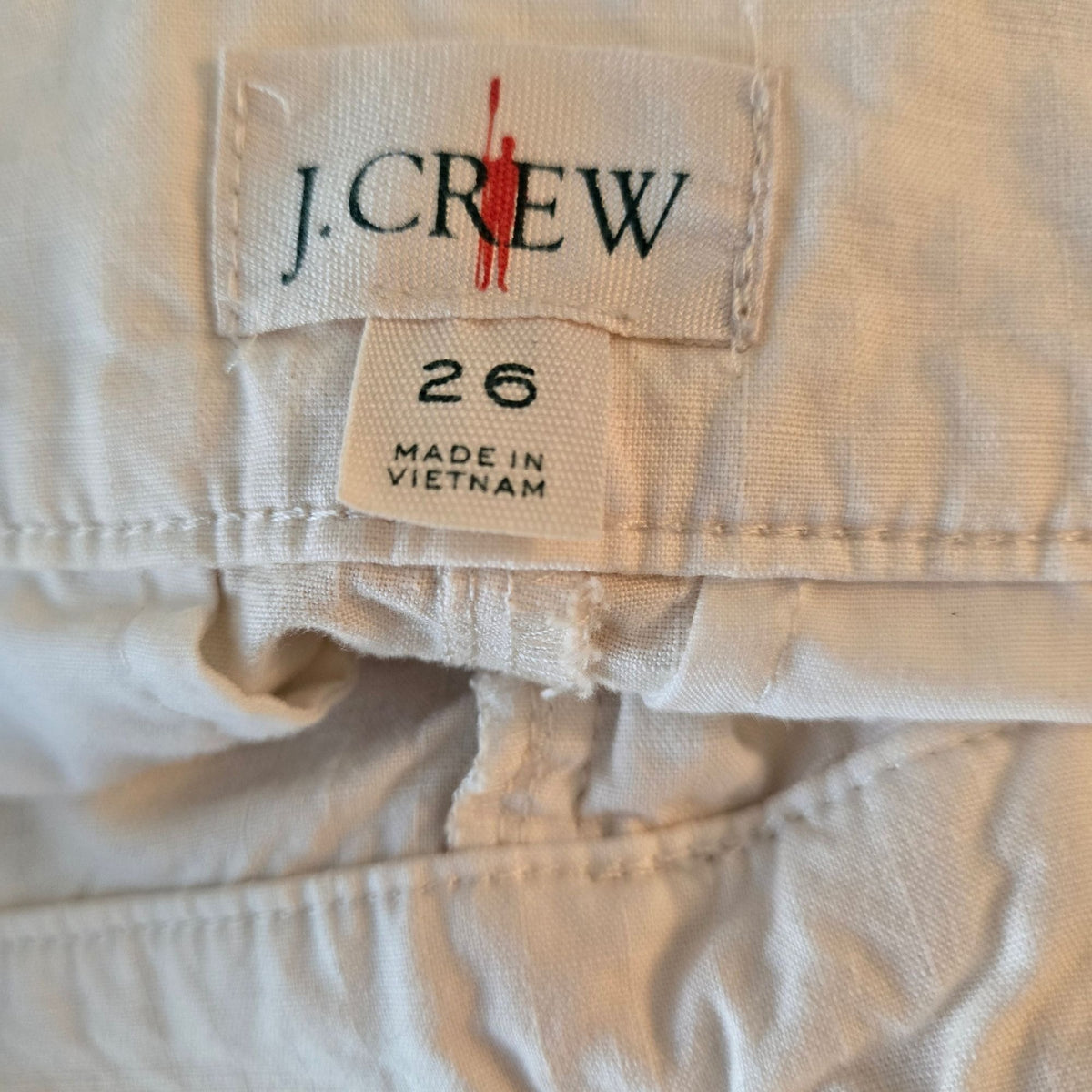 J. Crew 100% Cotton High Rise Straight Leg Cargo Pants Size 26