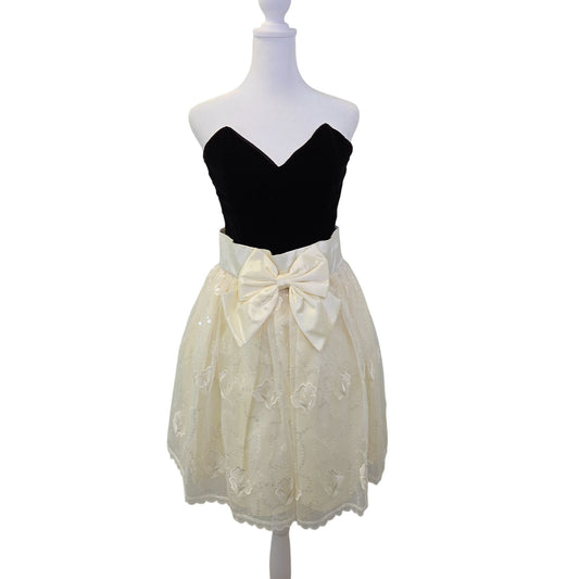 Scott McClintock Strapless Velvet Bodice & Organza Special Occasion Dress Size 8/10