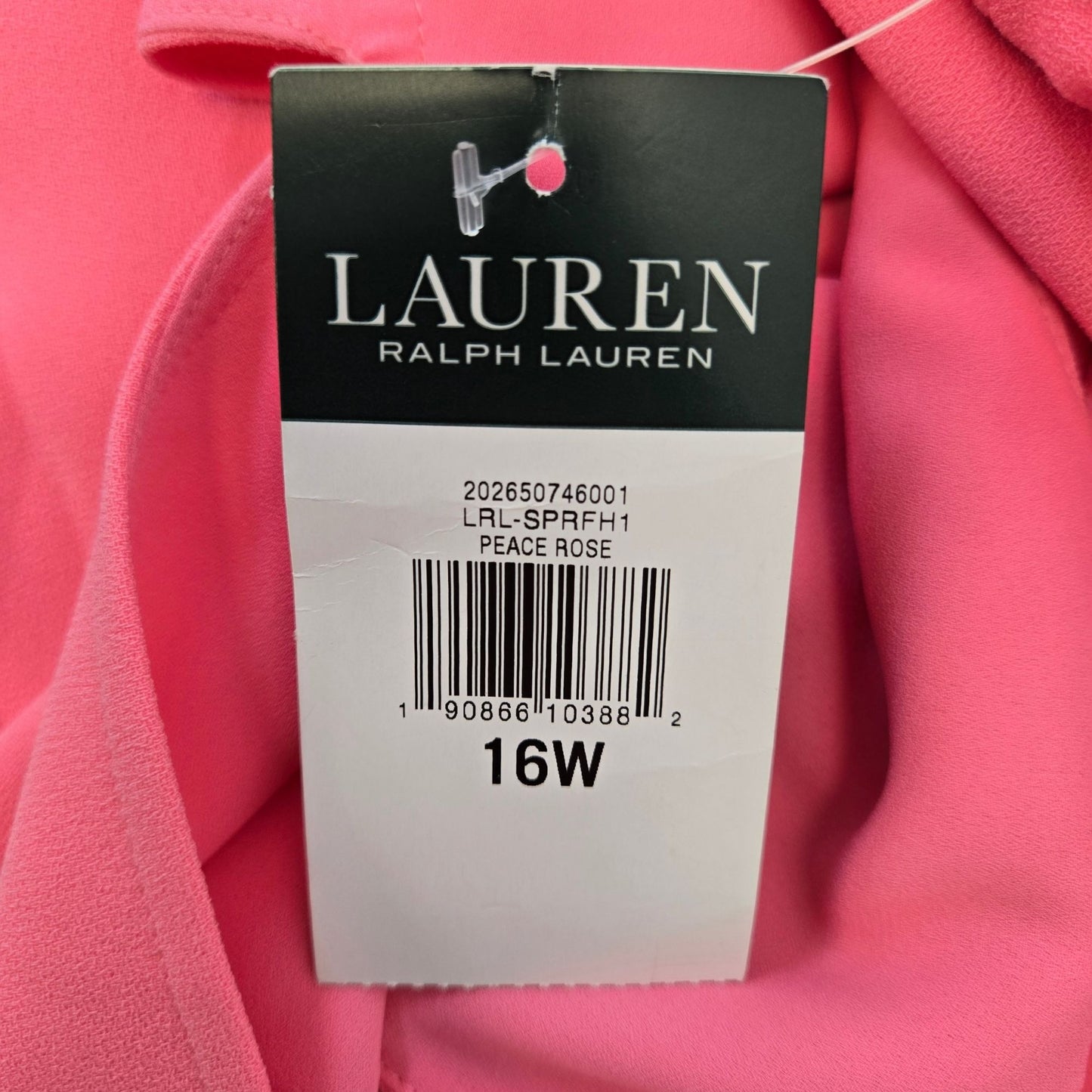 NWT Lauren Ralph Lauren Georgette Crepe Cascading Ruffle Shift Dress Size 16W