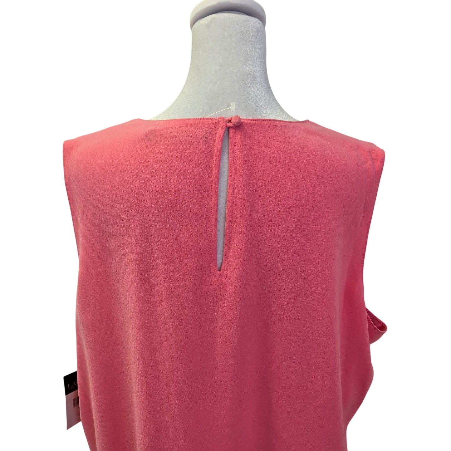 NWT Lauren Ralph Lauren Georgette Crepe Cascading Ruffle Shift Dress Size 16W