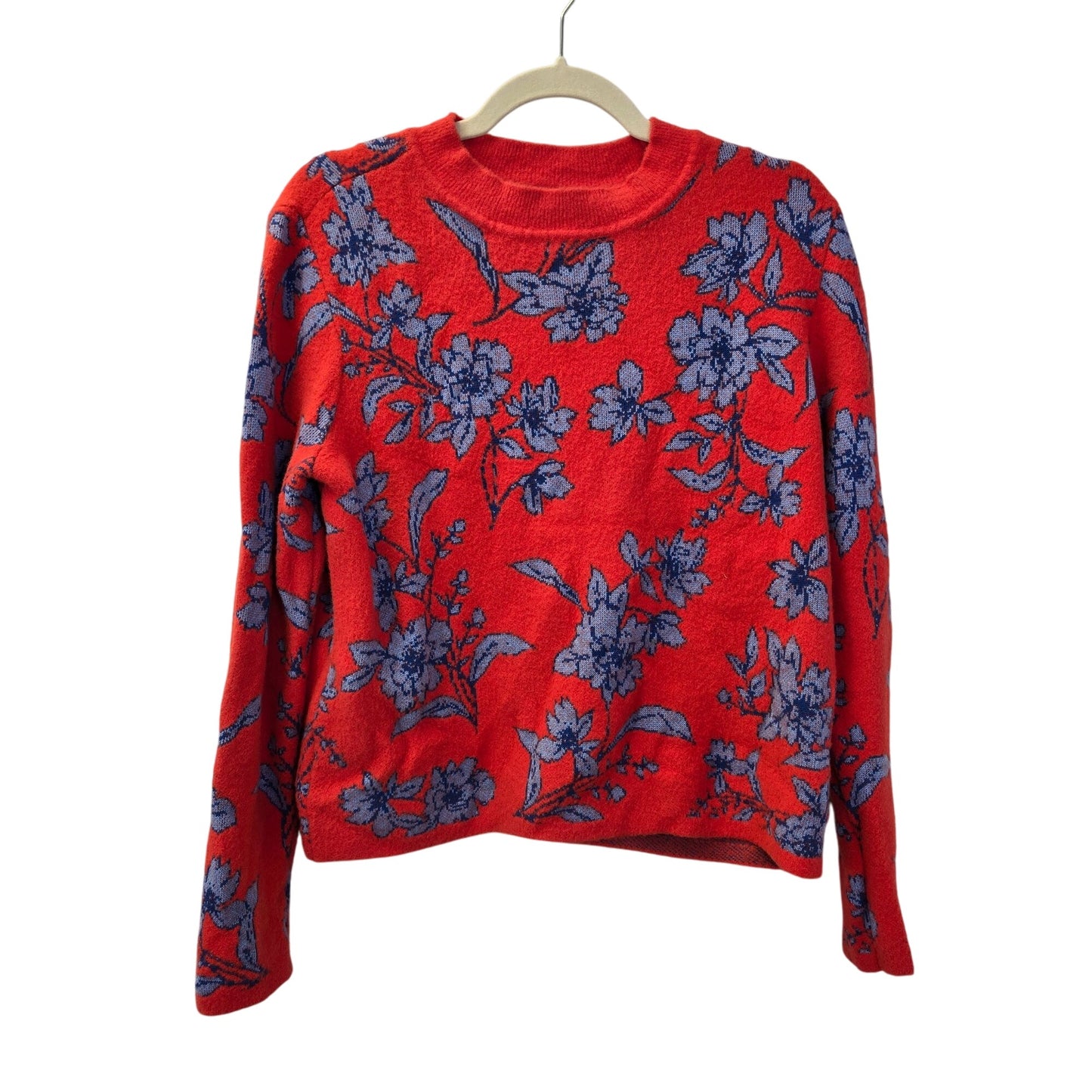 Ann Taylor Modal Blend Floral Crewneck Sweater Size Medium