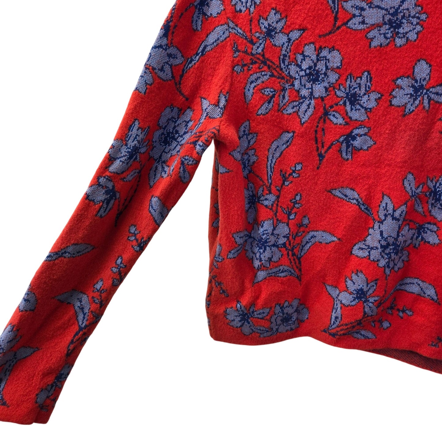 Ann Taylor Modal Blend Floral Crewneck Sweater Size Medium