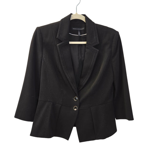 White House Black Market Two Button Peplum Hem Blazer Jacket Size 6