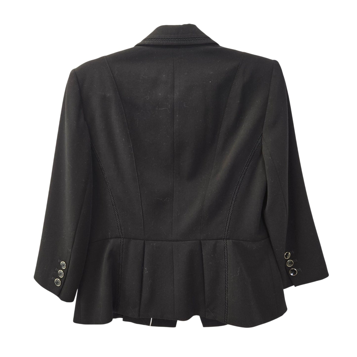 White House Black Market Two Button Peplum Hem Blazer Jacket Size 6