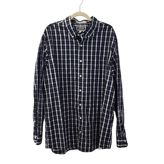 Duluth Trading Company Wrinklefighter Relaxed Fit Long Sleeve Shirt Size L Tall