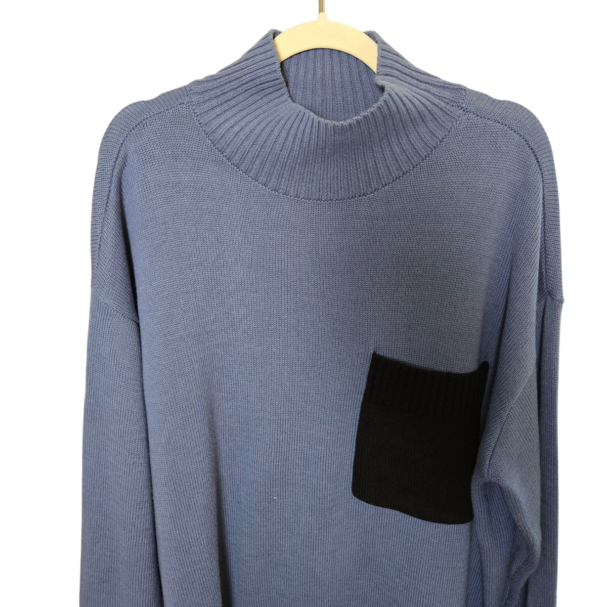 Peace Love World Cotton Blend Turtleneck One Pocket Sweater Size 1X