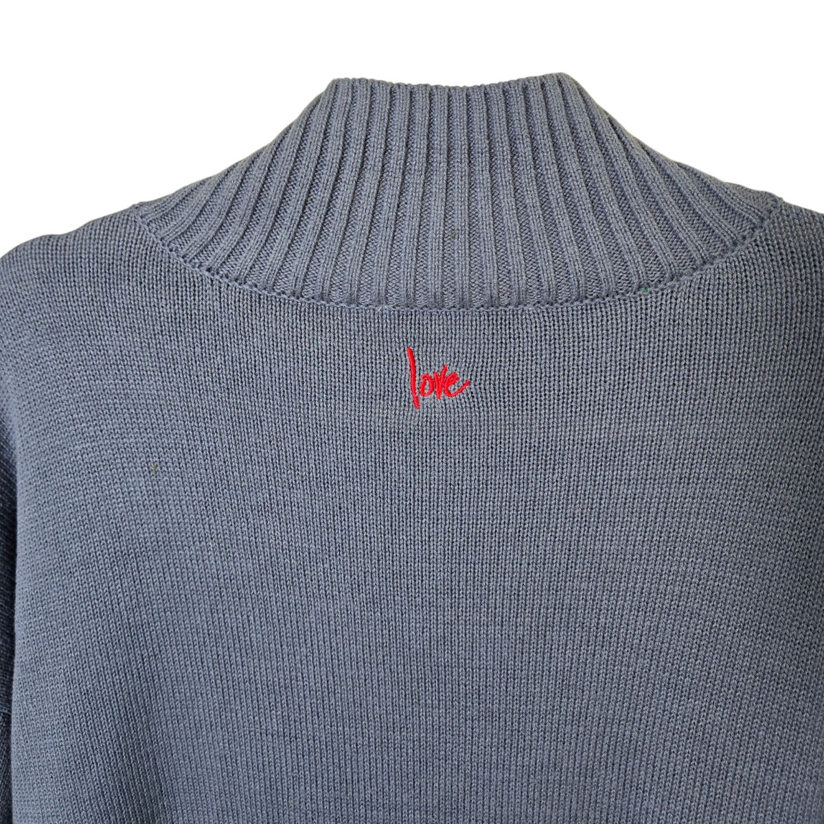 Peace Love World Cotton Blend Turtleneck One Pocket Sweater Size 1X