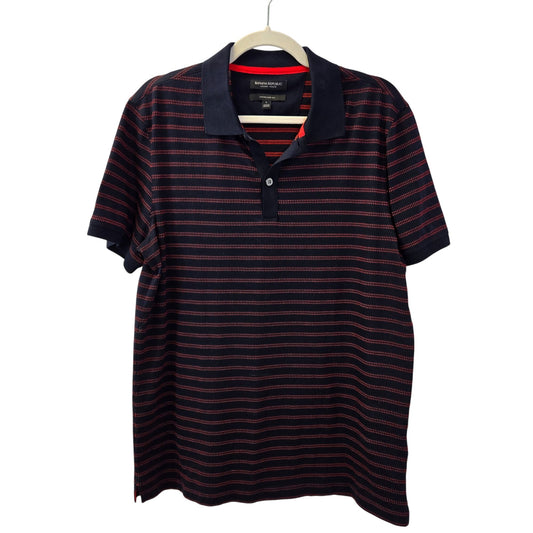 Banana Republic Luxury Touch Striped Polo Shirt Size Large