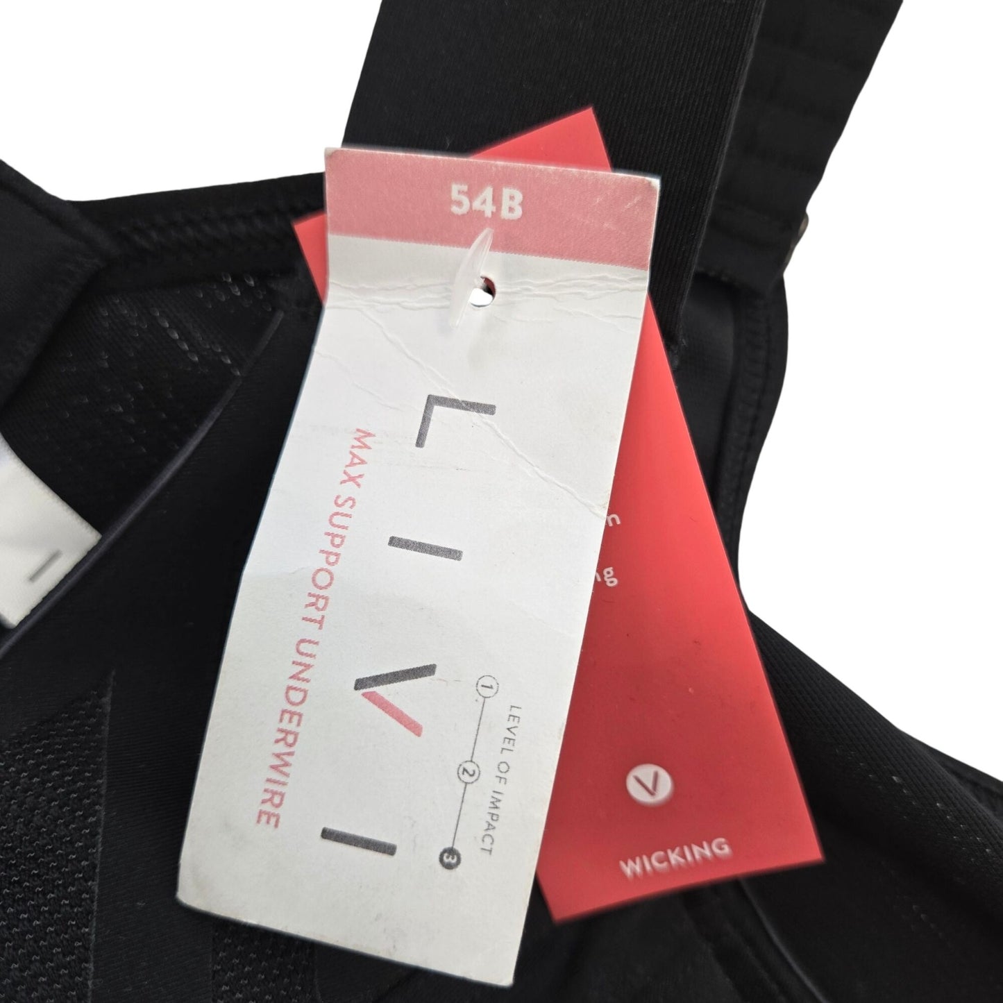 NWT Lane Bryant LIVI Active Max Support Underwire Sports Bra Size 54B