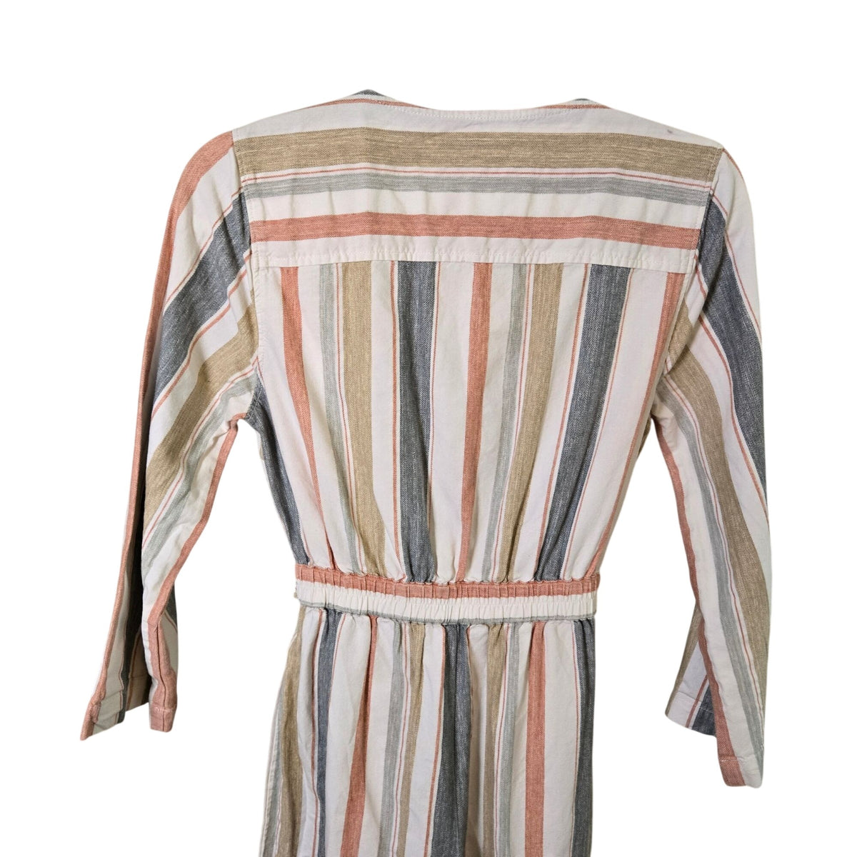 NWOT Madewell V-Neck Tie Waist Striped Jumpsuit Size 2
