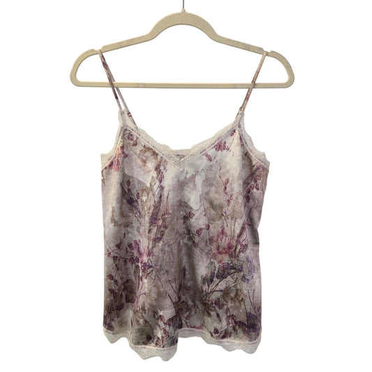 Chelsea28 Floral Lace Trim Camisole Top Size XS