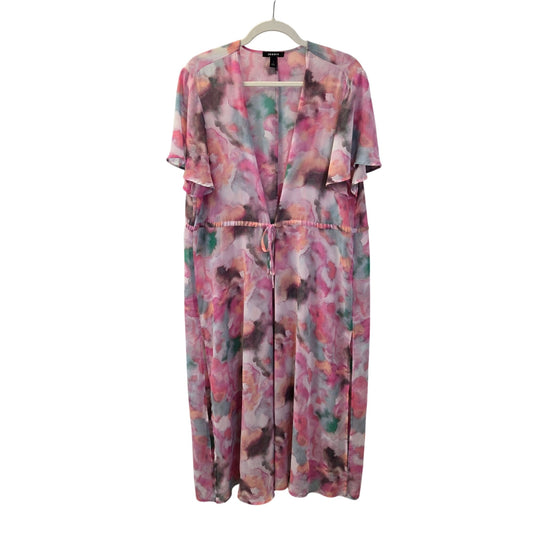 Torrid Floral Sheer Chiffon Kimono Duster Cover-Up Size Torrid 1/XL