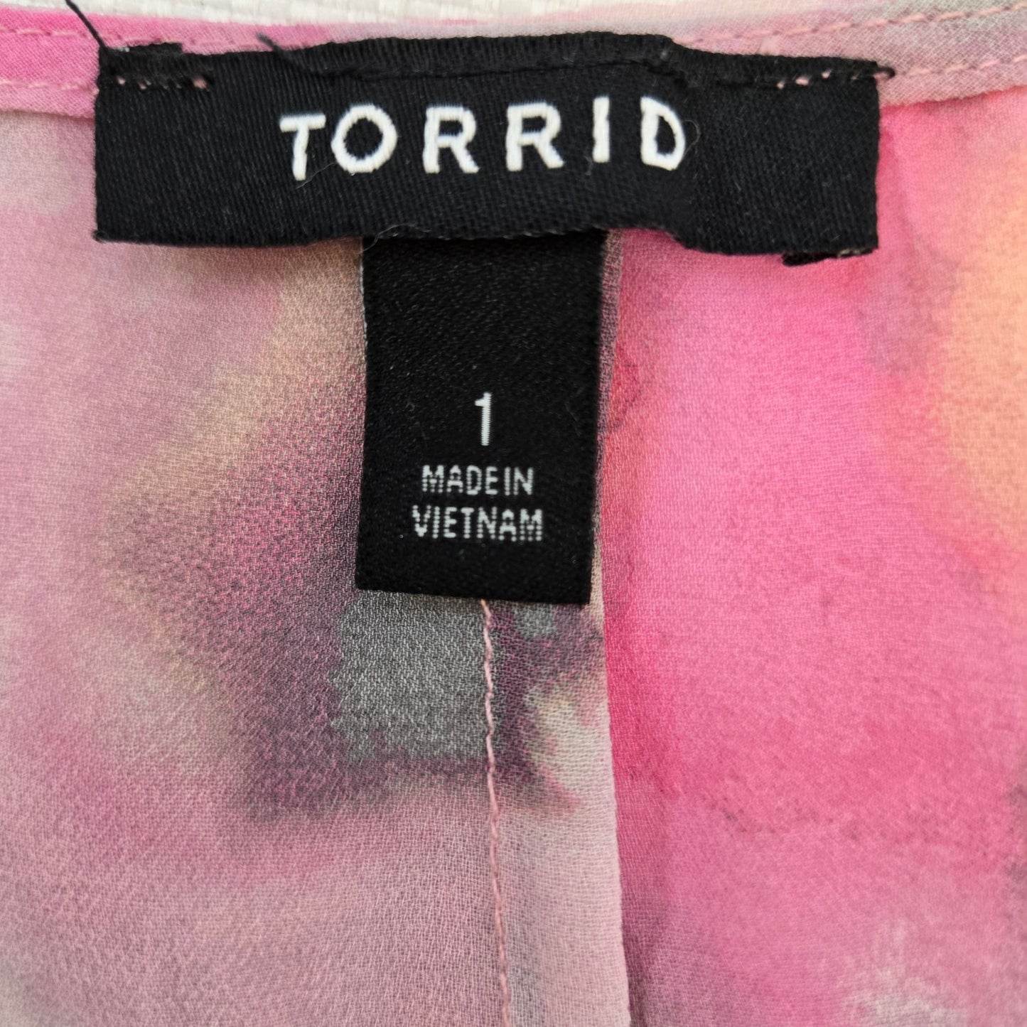 Torrid Floral Sheer Chiffon Kimono Duster Cover-Up Size Torrid 1/XL