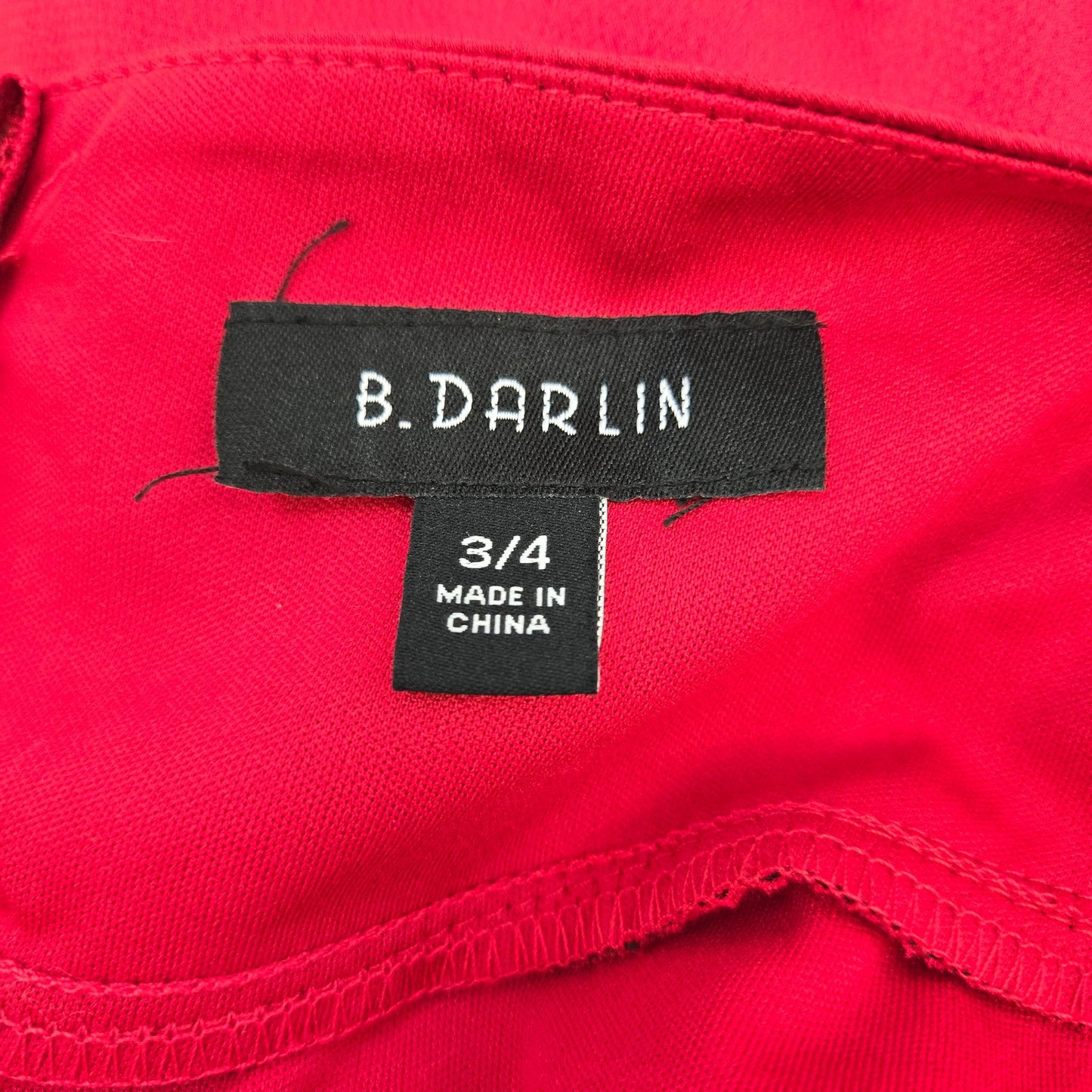 NWT B. Darlin Satin 3D Rose Applique Formal Gown Size Juniors 3/4