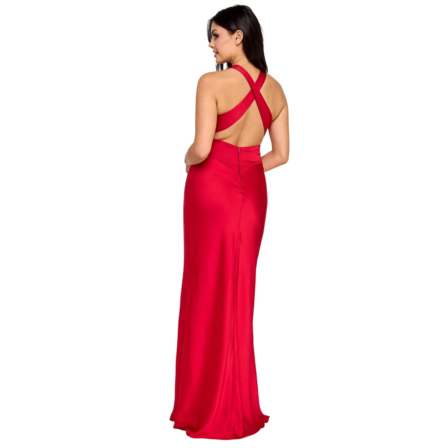 NWT B. Darlin Satin 3D Rose Applique Formal Gown Size Juniors 3/4