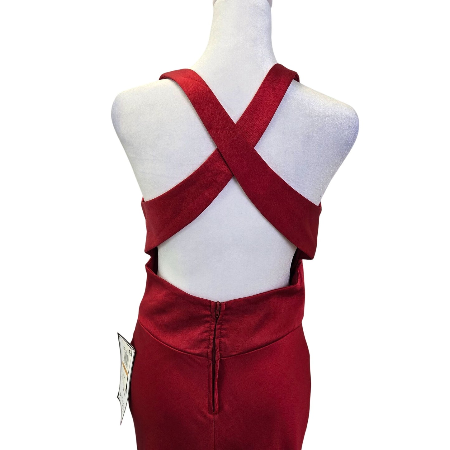 NWT B. Darlin Satin 3D Rose Applique Formal Gown Size Juniors 3/4