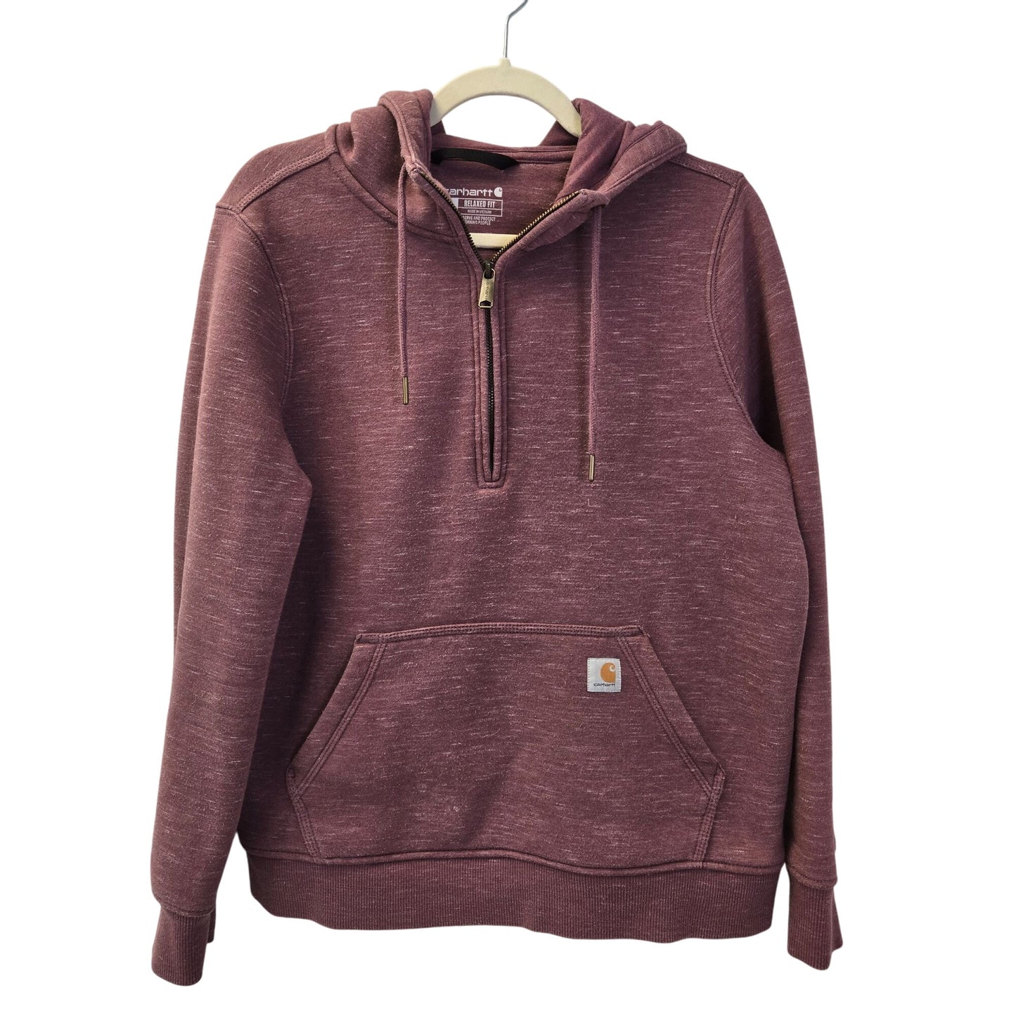 Carhartt Relaxed Fit Clarksburg Half-Zip Hooded Sweatshirt Size Medium