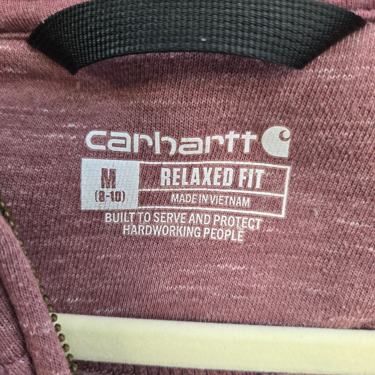 Carhartt Relaxed Fit Clarksburg Half-Zip Hooded Sweatshirt Size Medium