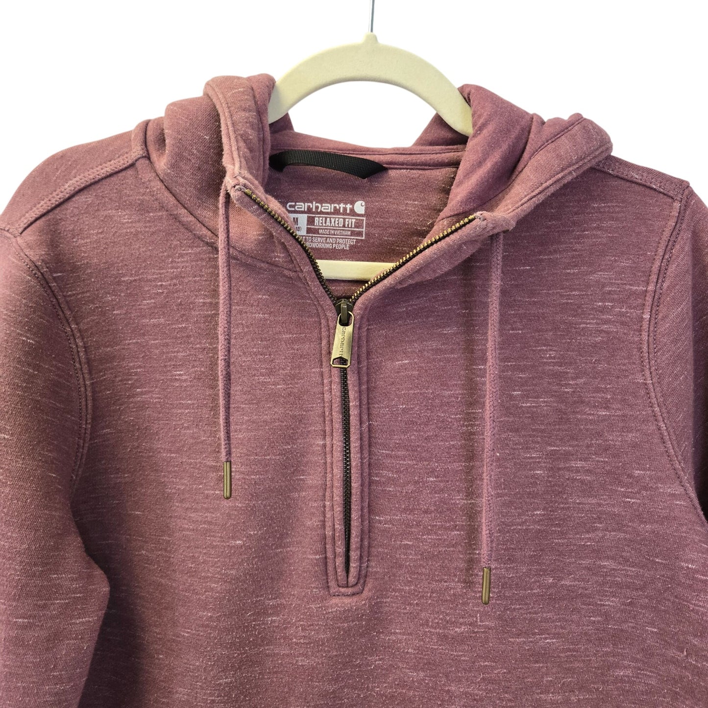 Carhartt Relaxed Fit Clarksburg Half-Zip Hooded Sweatshirt Size Medium