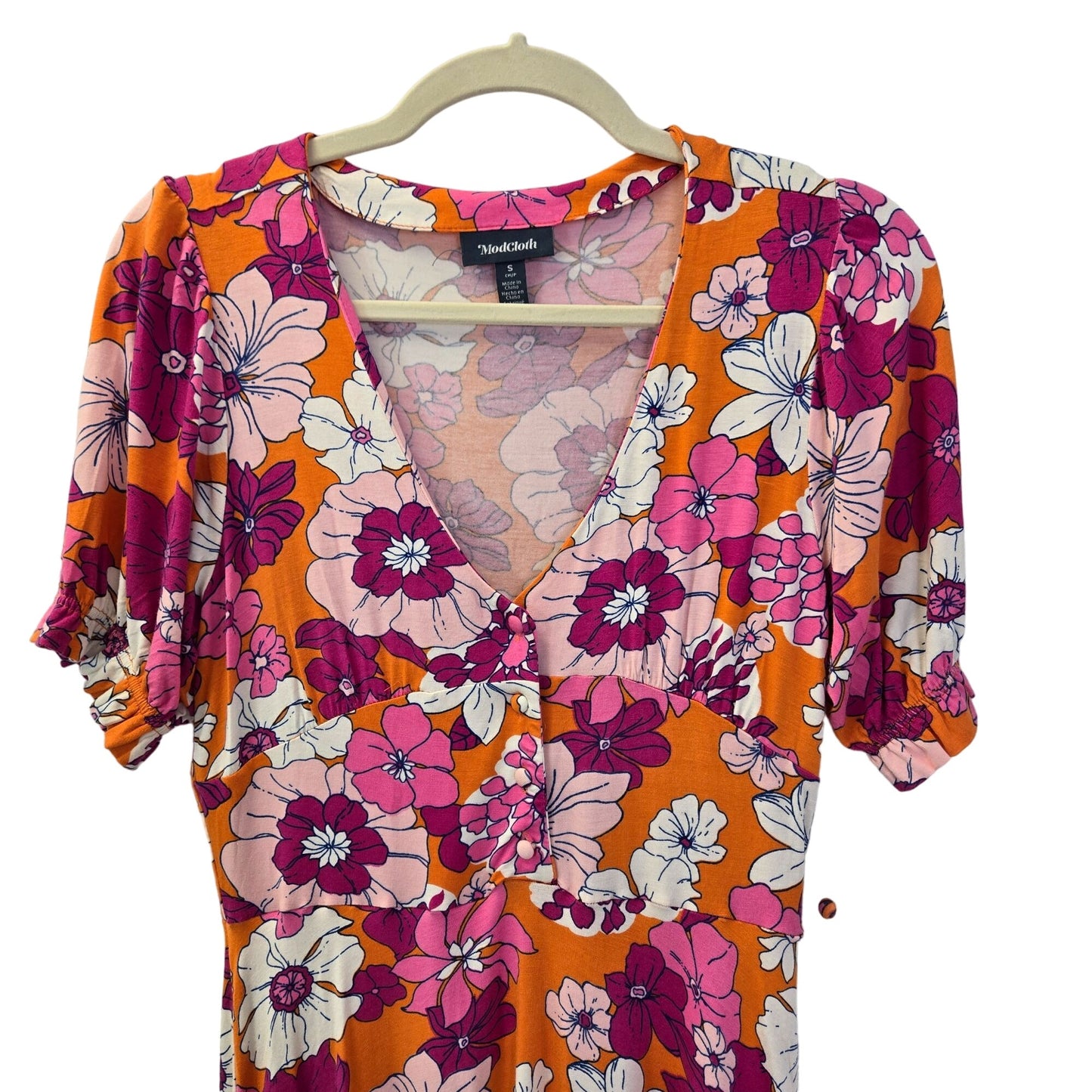 NWT Modcloth Making My Way Down To Miami Floral Dress Size Small