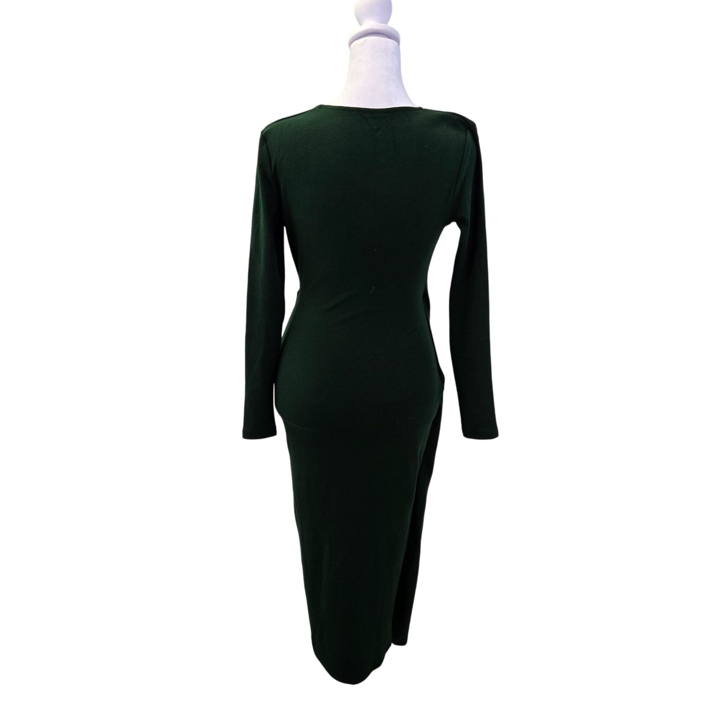 NWT OGL MaxWarm Surplice Wrap Long Sleeve Midi Dress Size Small