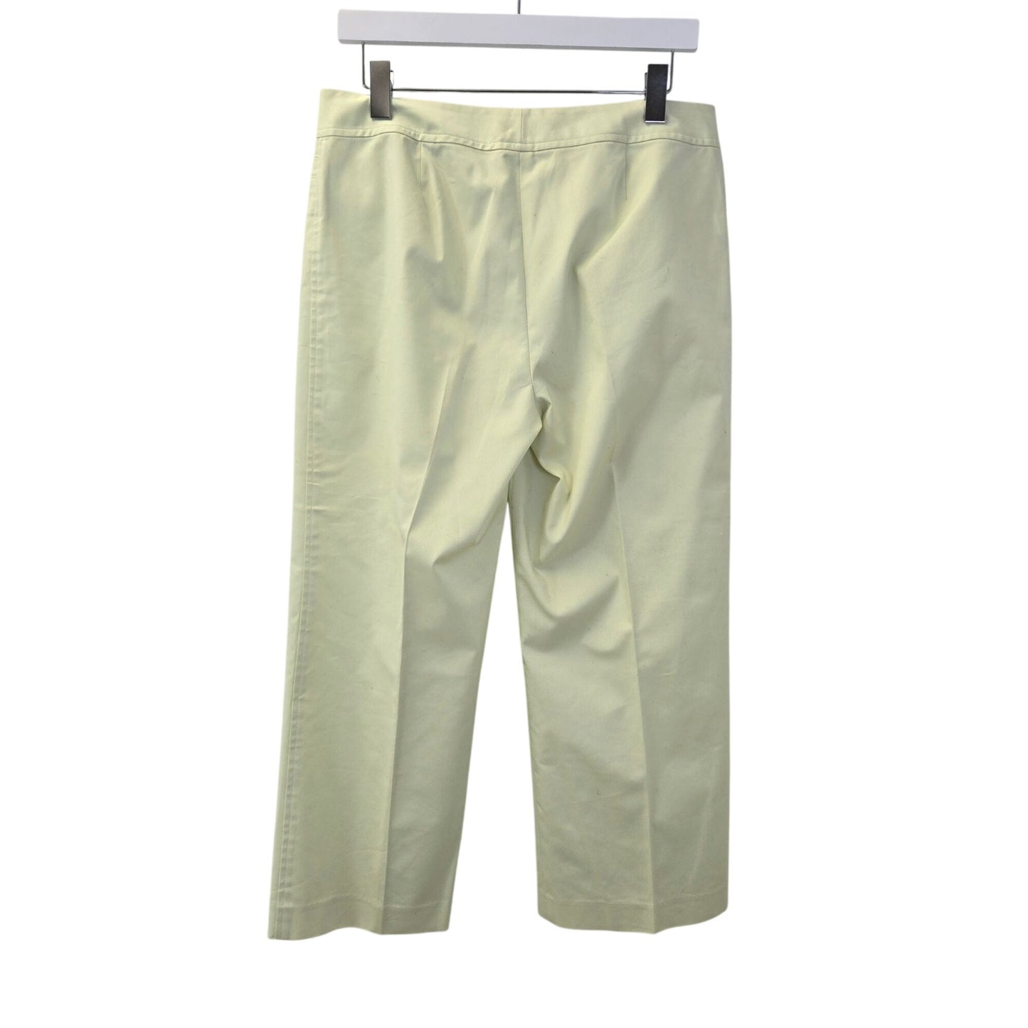 Ann Taylor Lime Green Straight Leg Crop Trouser Pants Size 8