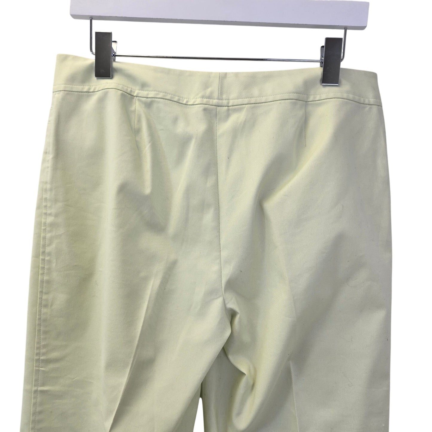 Ann Taylor Lime Green Straight Leg Crop Trouser Pants Size 8