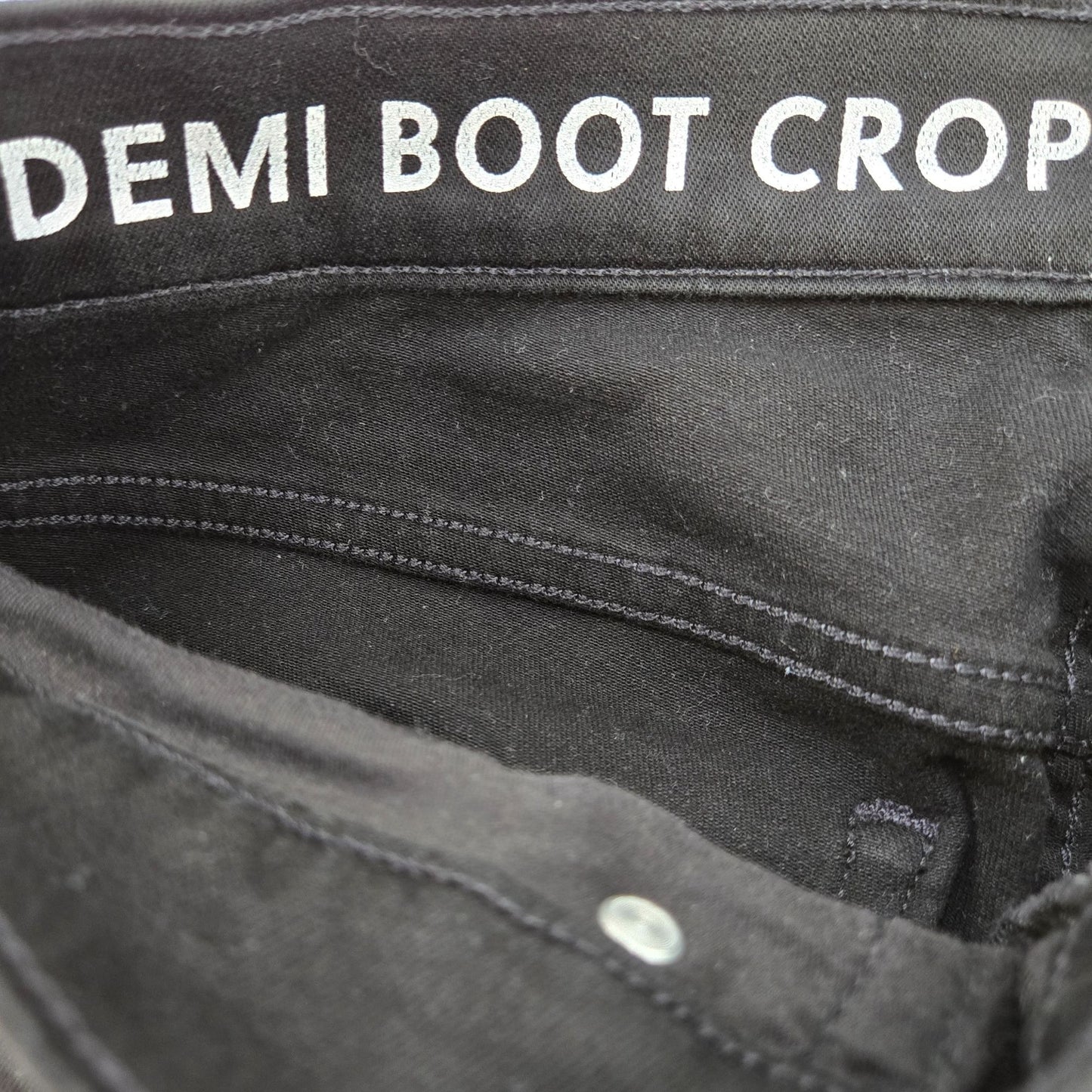 J. Crew Billie Demi Boot Cut Jeans in Black Size 27