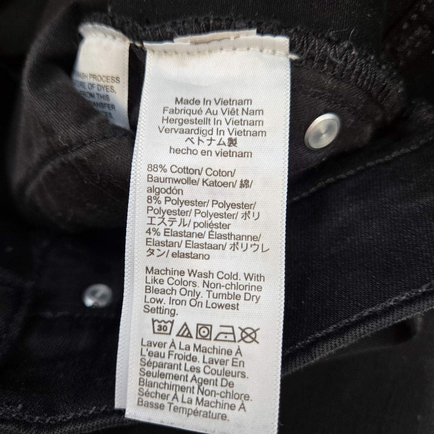 J. Crew Billie Demi Boot Cut Jeans in Black Size 27