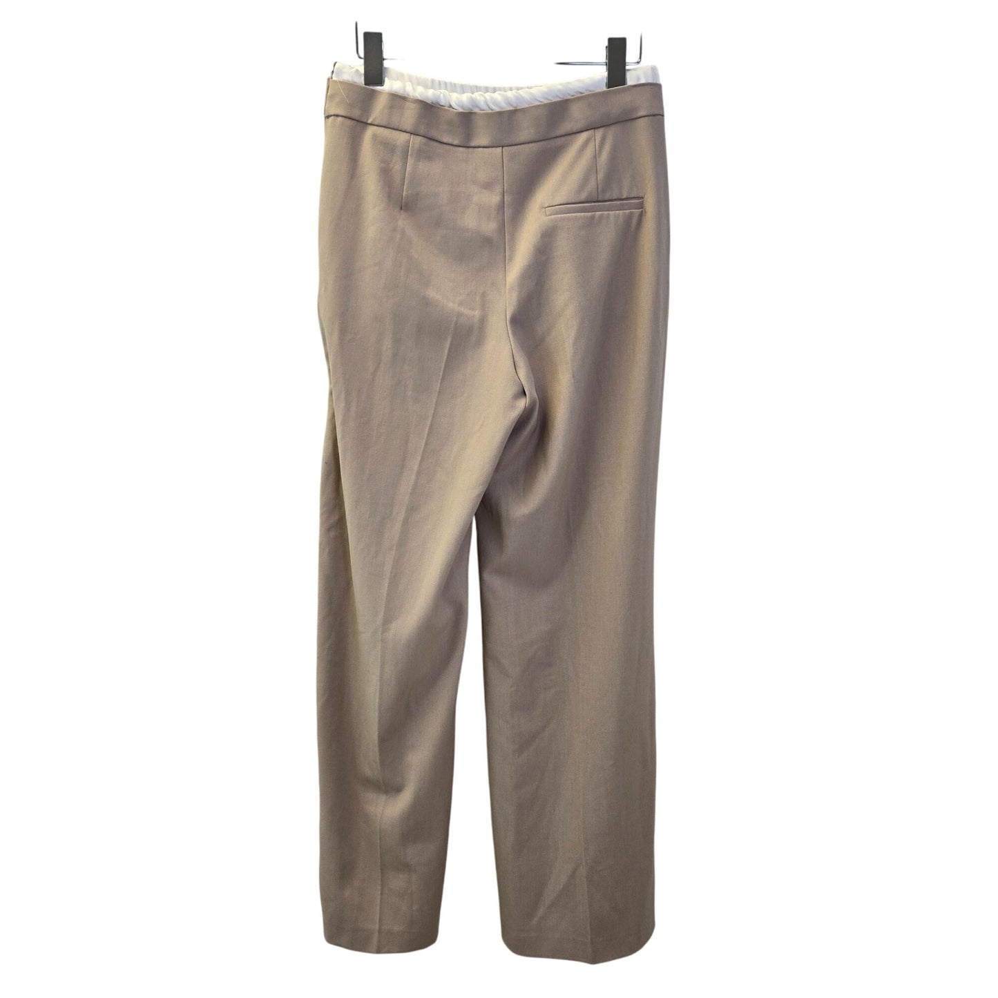 Zara Wide Leg Double Waistband High Rise Trouser Pants Size Small