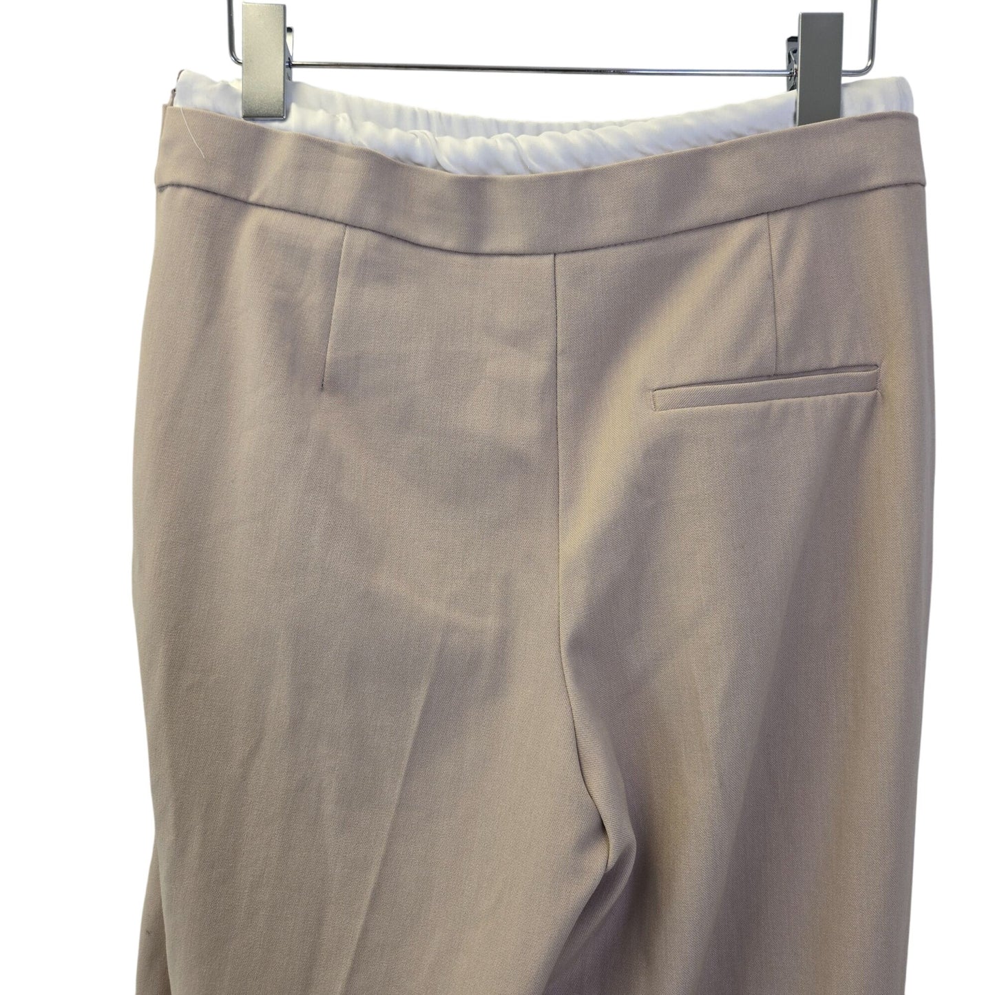 Zara Wide Leg Double Waistband High Rise Trouser Pants Size Small