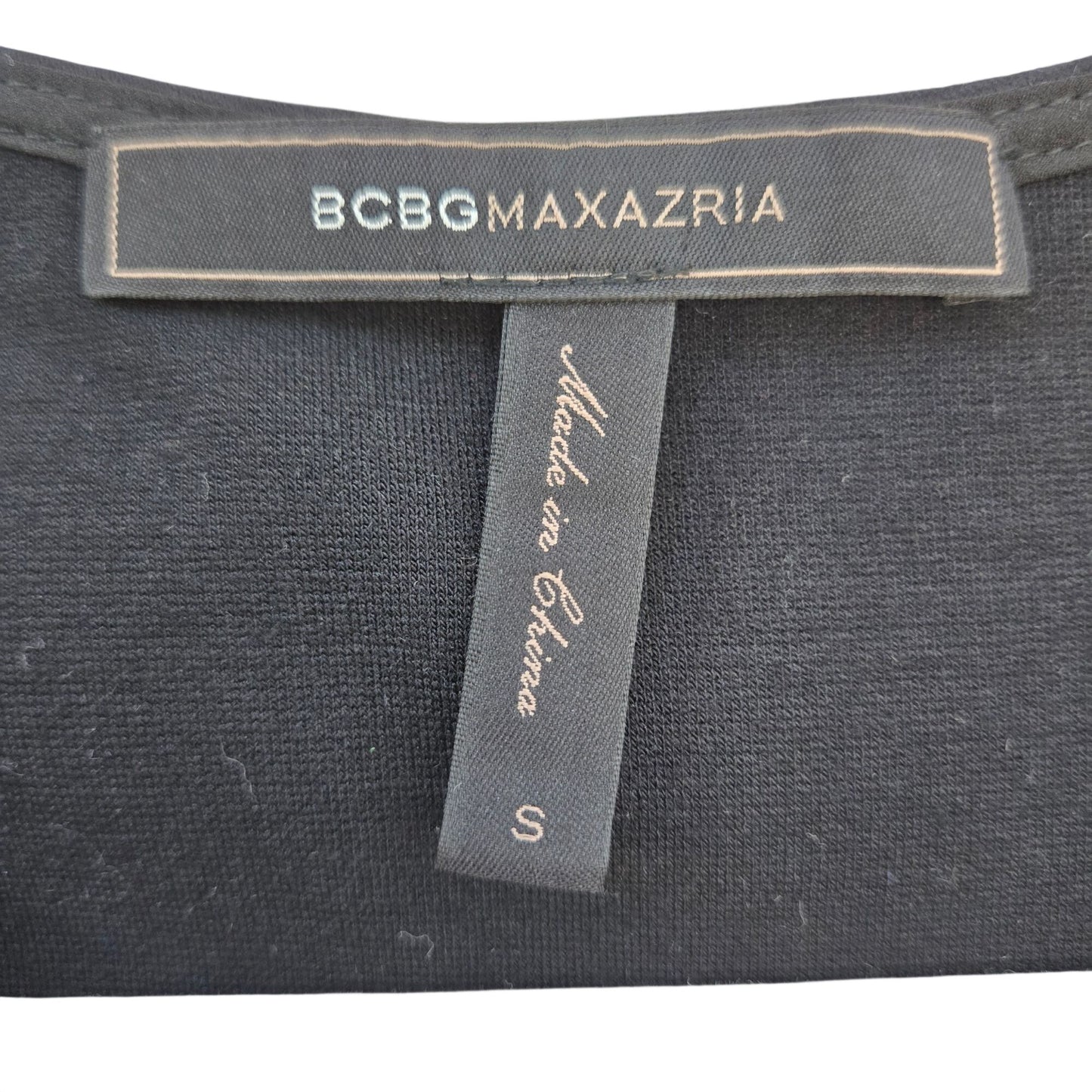 BCBGMaxAzria Vegan Leather Trim Bell Sleeve Boho Top Size Small