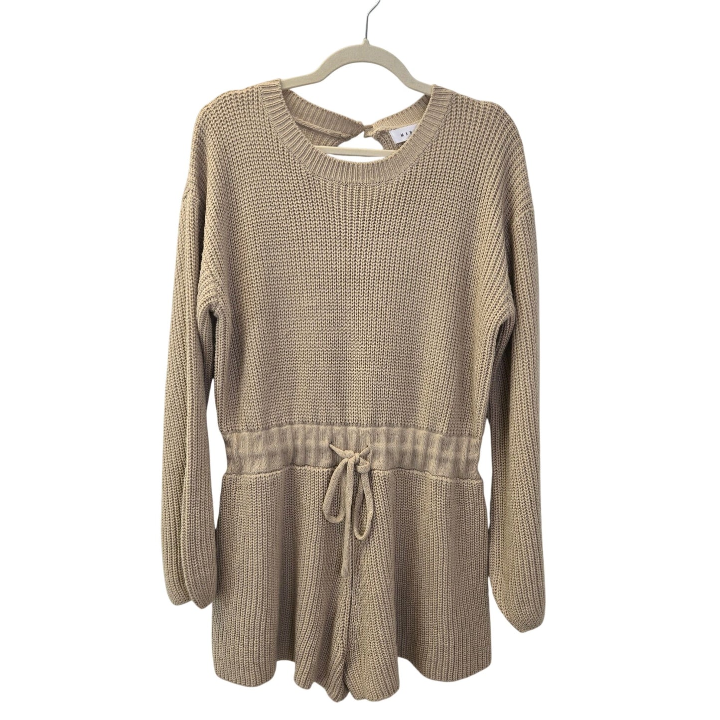 Mable Johanna Ribbed Knit Sweater Romper Size Small