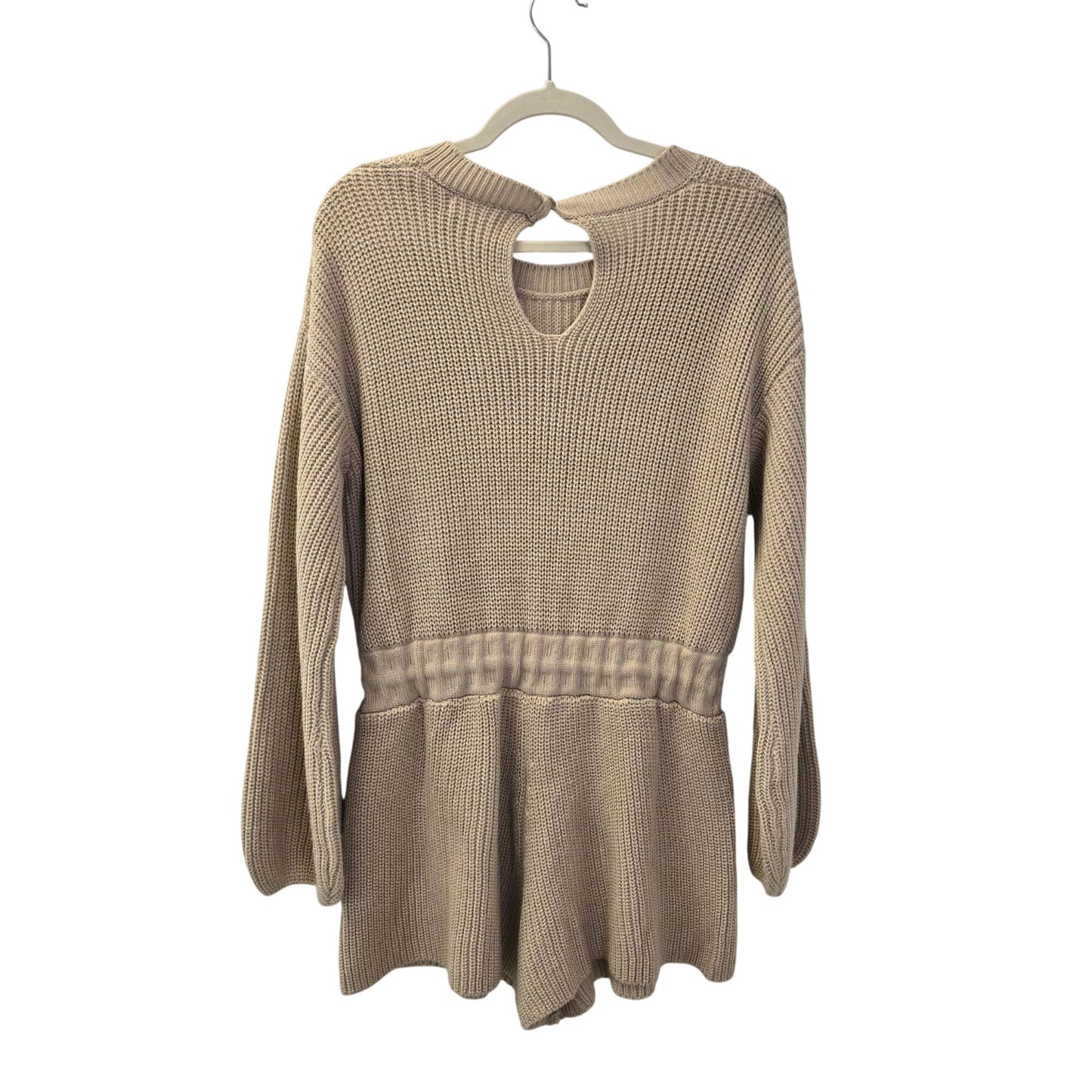Mable Johanna Ribbed Knit Sweater Romper Size Small