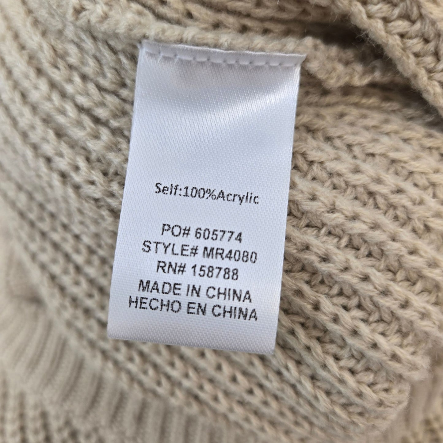 Mable Johanna Ribbed Knit Sweater Romper Size Small