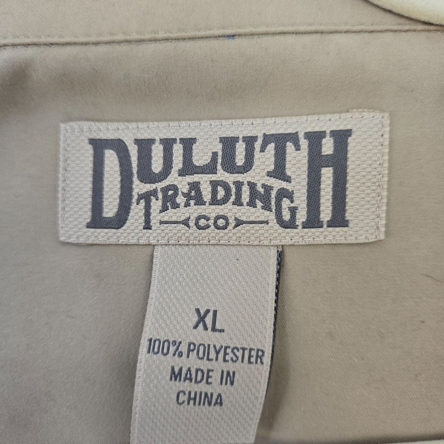 Duluth Trading Co Lightweight Quarter Zip Activewear Vest Size XL