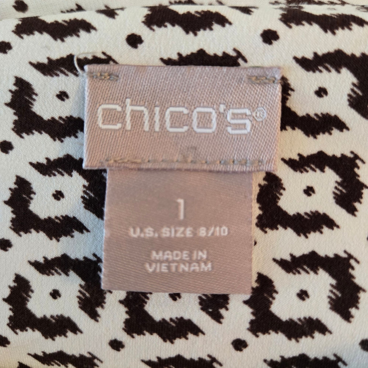 Chico's Mixed Boho Medallion Graphic Print Shift Dress Size Chico's 1/Medium