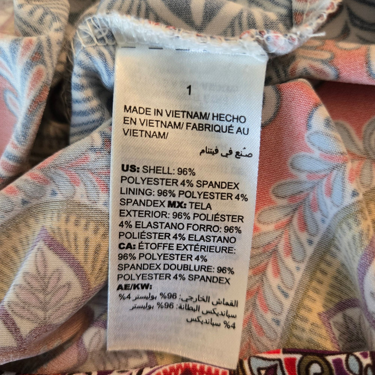 Chico's Mixed Boho Medallion Graphic Print Shift Dress Size Chico's 1/Medium
