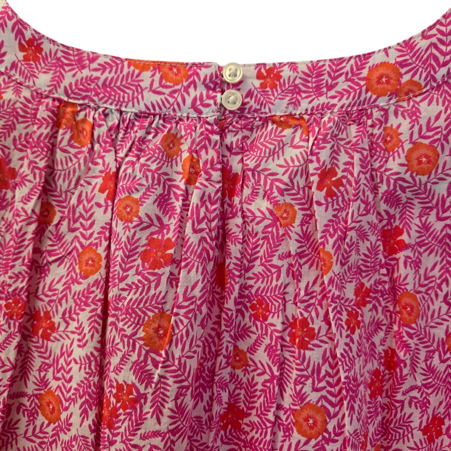 NWT J. Crew Factory Floral Printed Puff Sleeve Pintuck Top Size Medium