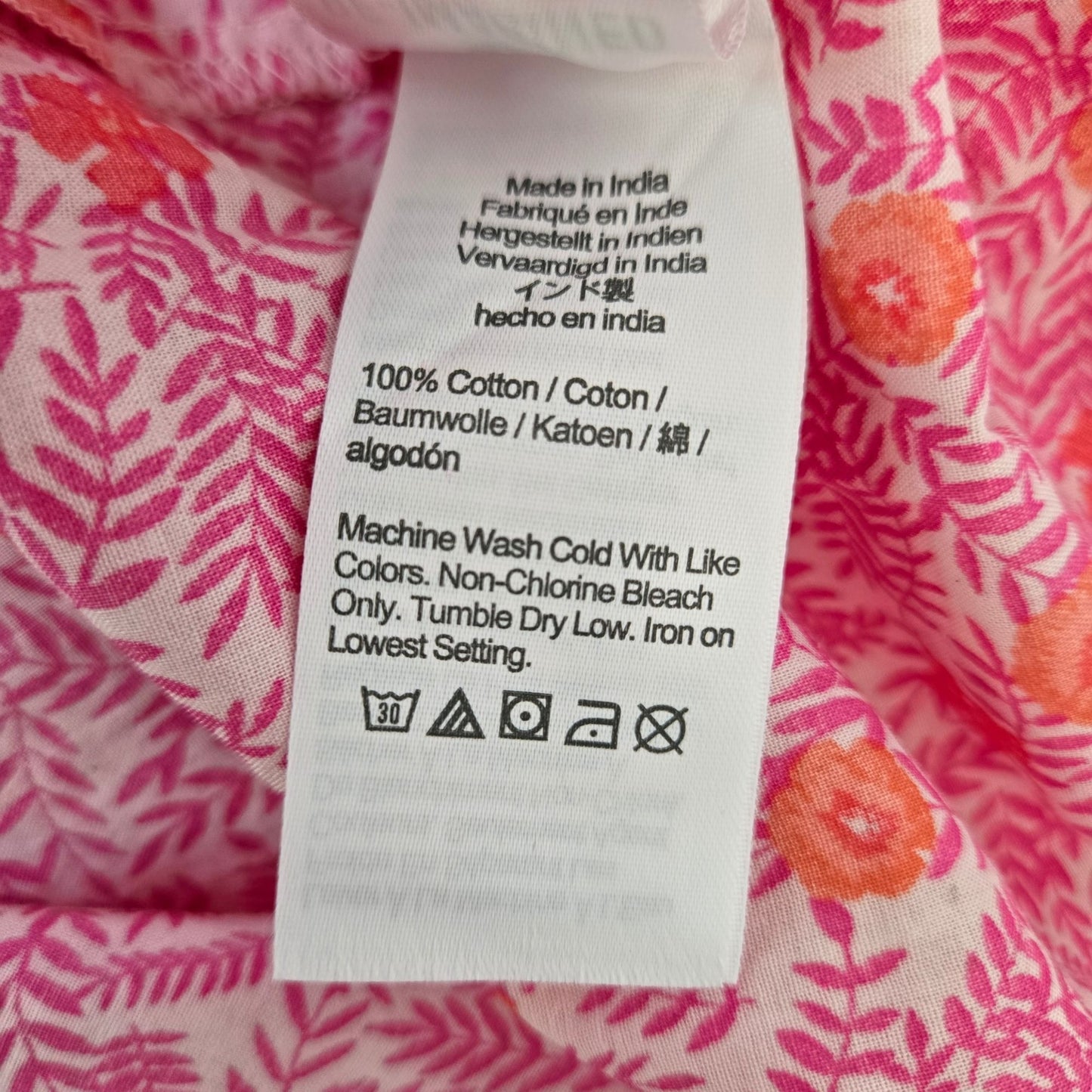NWT J. Crew Factory Floral Printed Puff Sleeve Pintuck Top Size Medium