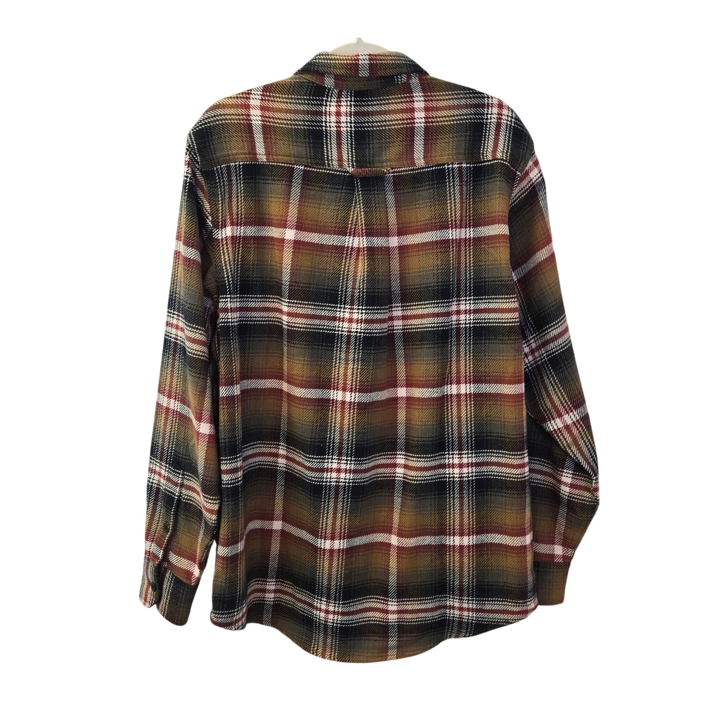 Orvis Heavier Weight Plaid Flannel Button Down Shacket Size Medium