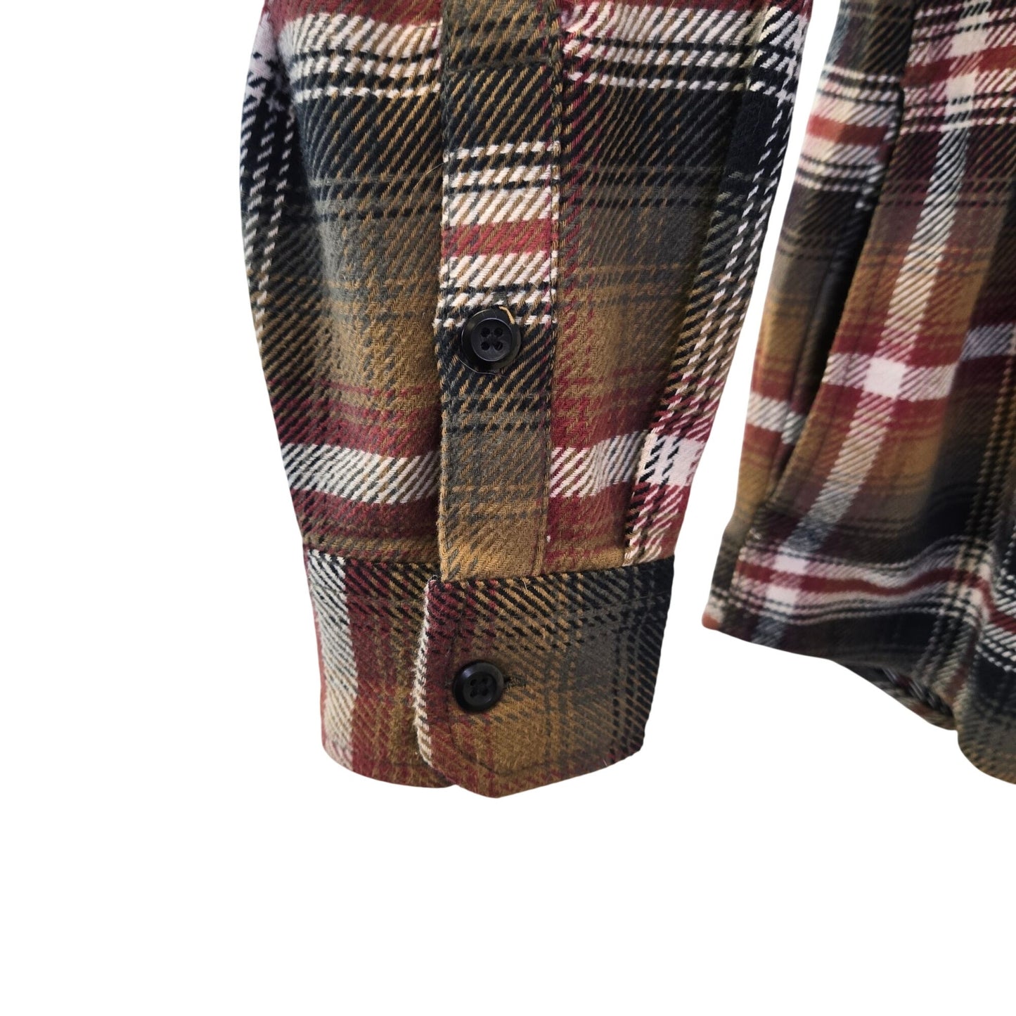 Orvis Heavier Weight Plaid Flannel Button Down Shacket Size Medium