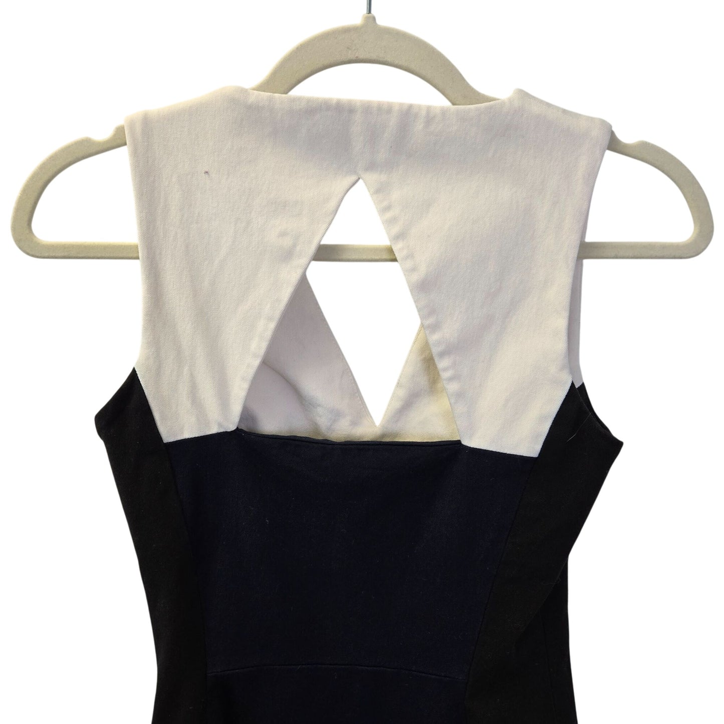 Banana Republic Sloan Back Cut Out Color Block Dress Size 0