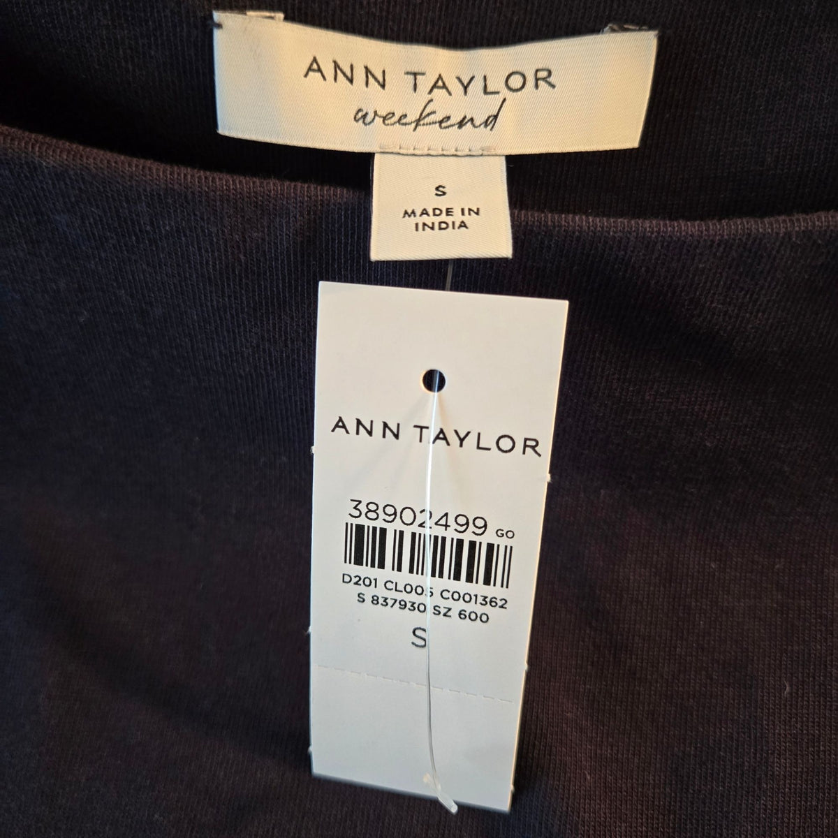 NWT Ann Taylor Weekend 100% Cotton Sleeveless Muscle Tank Top Size Small