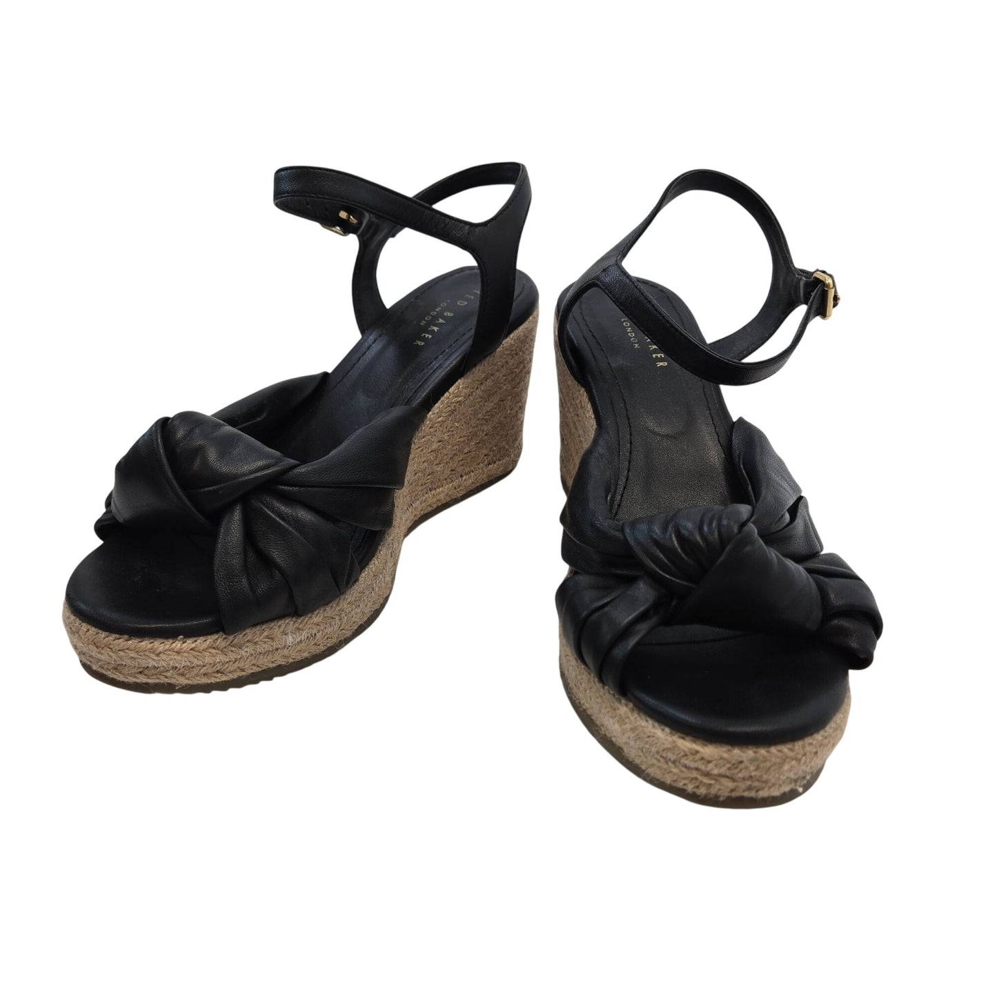Ted Baker Taymin Knotted Espadrille Wedge Sandal Size 38.5/US Size US 8.5