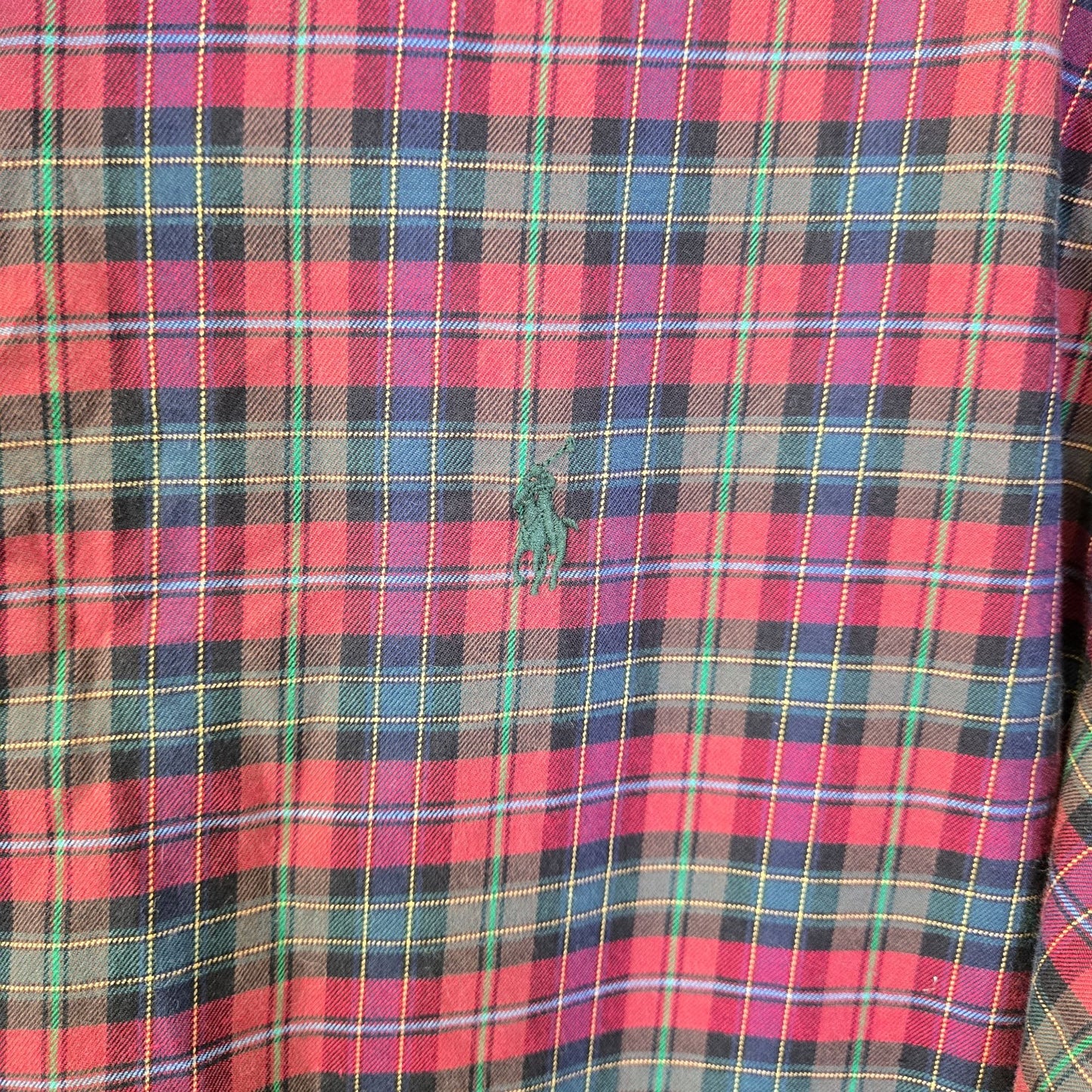 Ralph Lauren Classic Fit Tartan Plaid Button Down Shirt Size XL