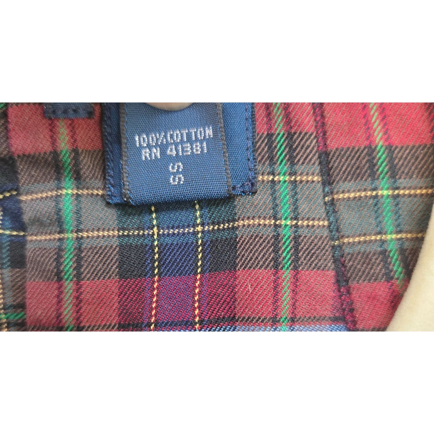 Ralph Lauren Classic Fit Tartan Plaid Button Down Shirt Size XL