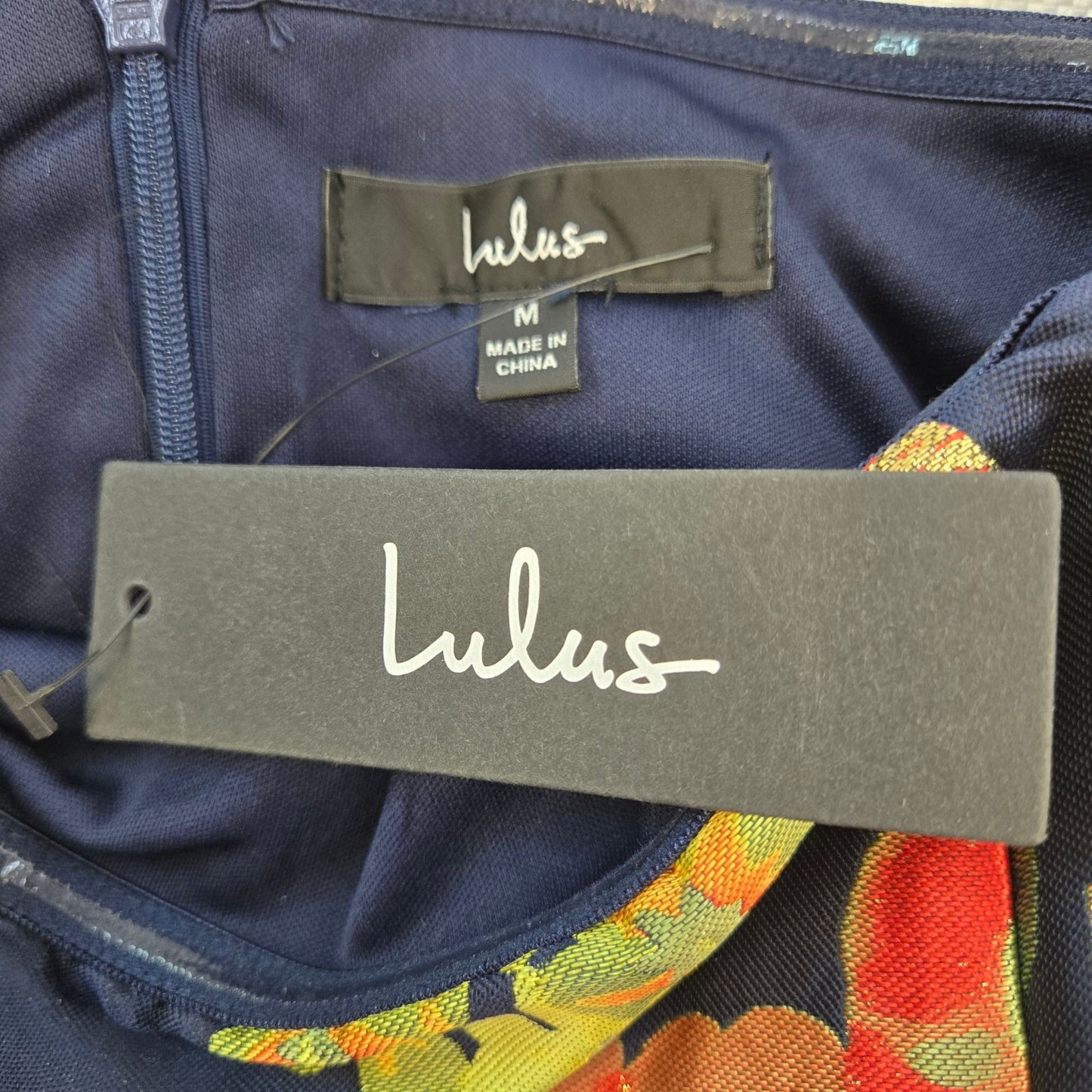 NWT Lulu's So Stunning Puff Sleeve Jacquard Mini Dress Size Medium