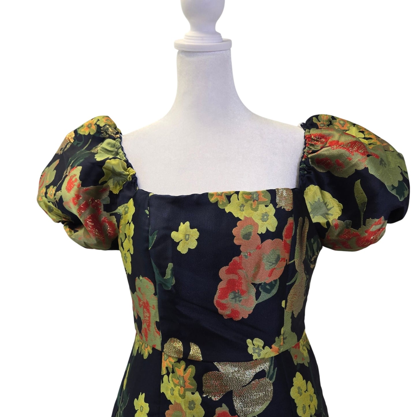 NWT Lulu's So Stunning Puff Sleeve Jacquard Mini Dress Size Medium