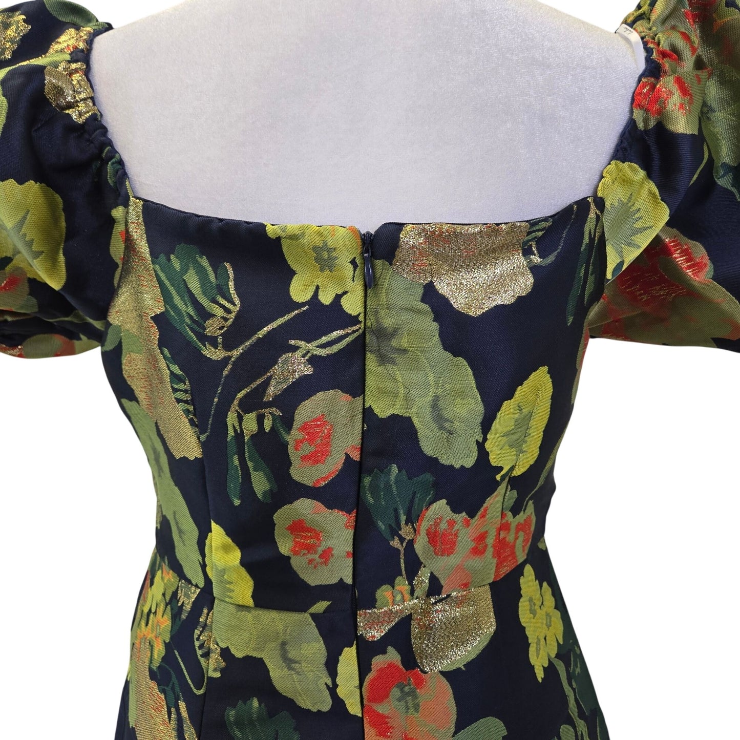 NWT Lulu's So Stunning Puff Sleeve Jacquard Mini Dress Size Medium